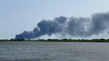 В Ровенском районе огонь уничтожил 100 гектаров сухой травы